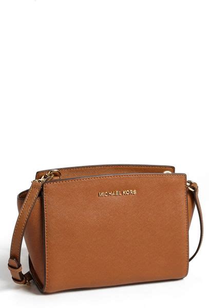 michael kors selma studded medium crossbody|Selma Medium Saffiano Leather Crossbody .